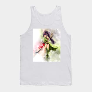 Jade - DQXI Watercolor Tank Top